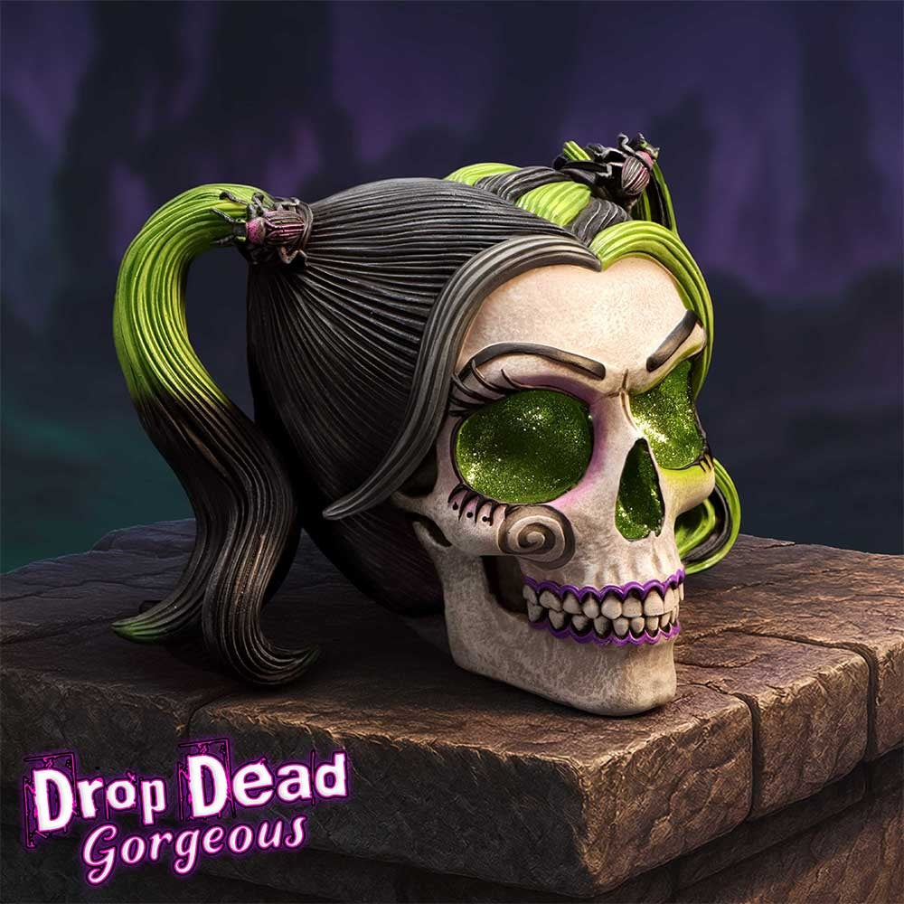 Drop Dead Gorgeous - Beetles and Bugs Skull Figurine