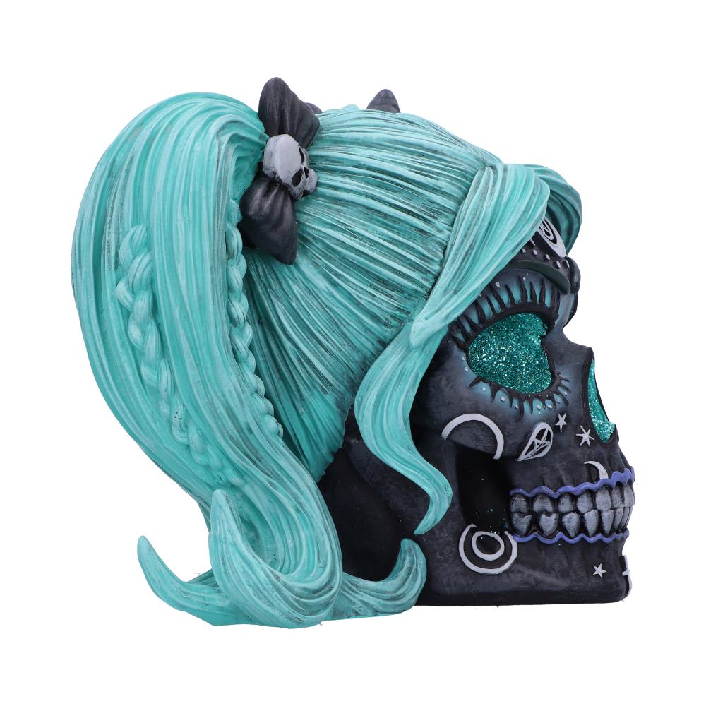 Drop Dead Gorgeous Cute & Cosmic Witchy Doll Skull, 19.5cm