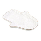 White Hand of Hamsa Incense Holder and Trinket Dish