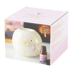 Eleanoras White Iridescent Star Oil Burner & Wax Warmer Oil Burners