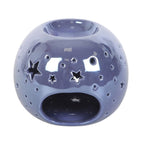 Eleanoras Purple Iridescent Oil Burner & Wax Warmer Oil Burners