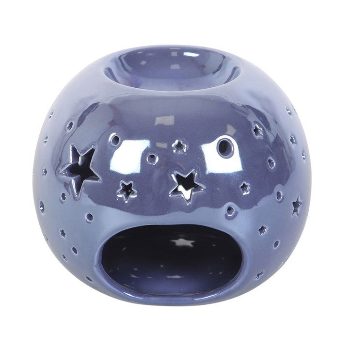 Eleanoras Purple Iridescent Oil Burner & Wax Warmer Oil Burners