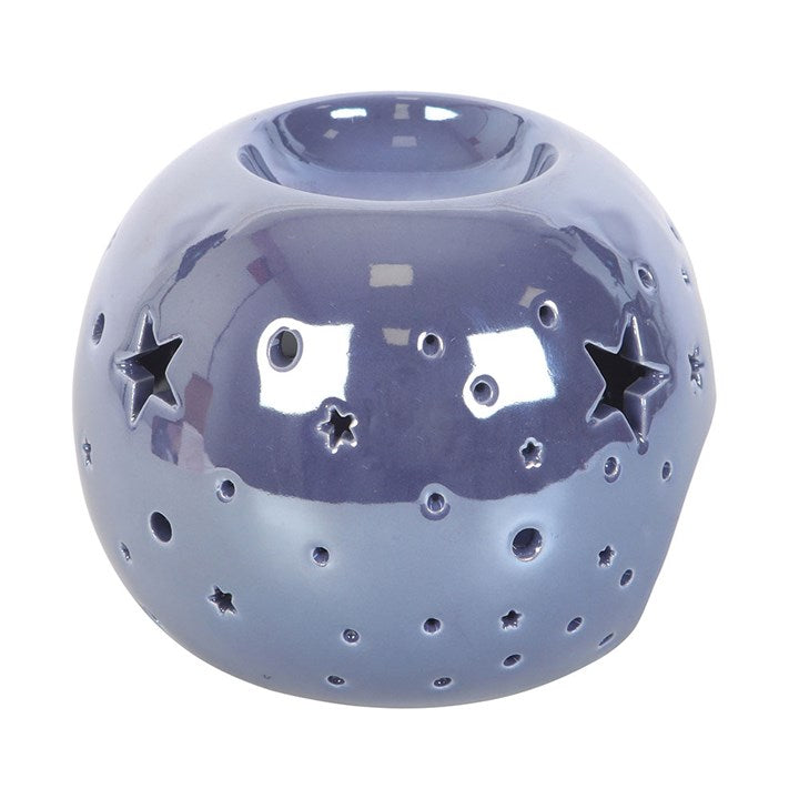 Eleanoras Purple Iridescent Oil Burner & Wax Warmer Oil Burners
