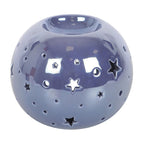 Eleanoras Purple Iridescent Oil Burner & Wax Warmer Oil Burners