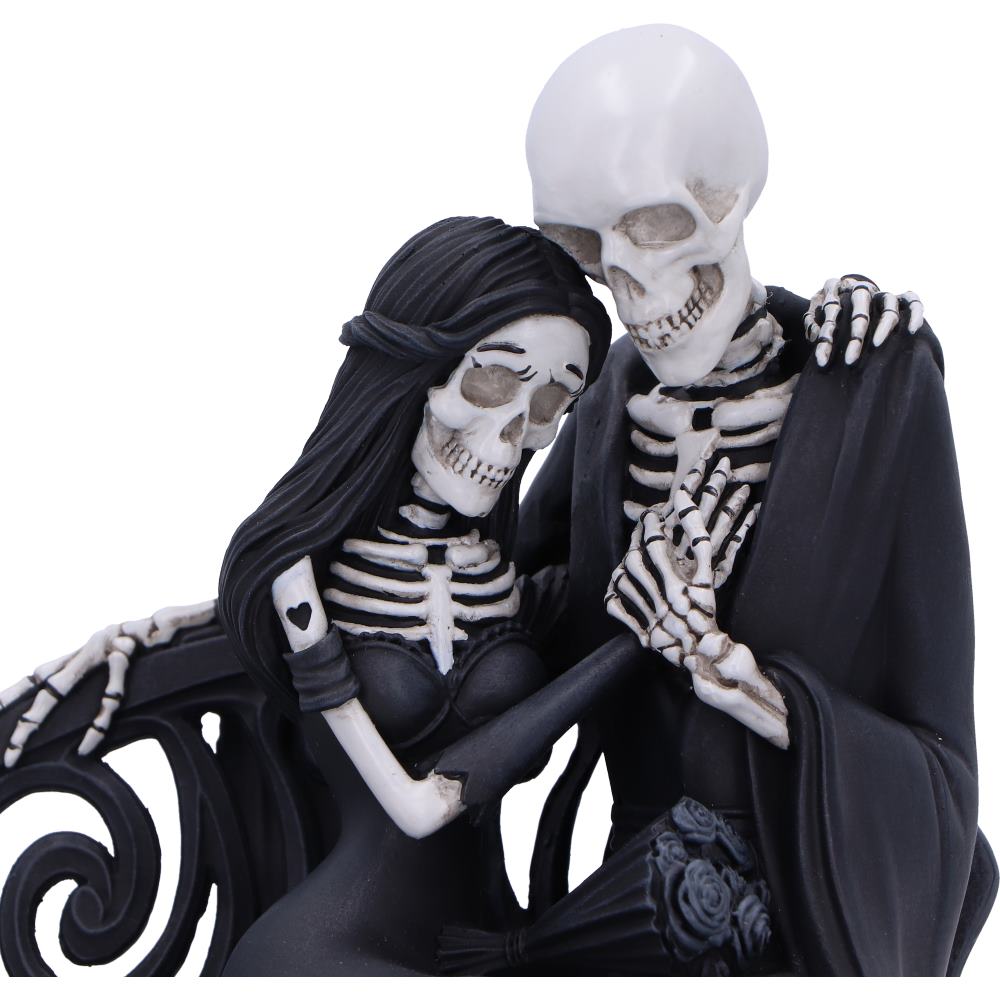 Eternal Bond Skeleton Couple Figurine - 19 cm
