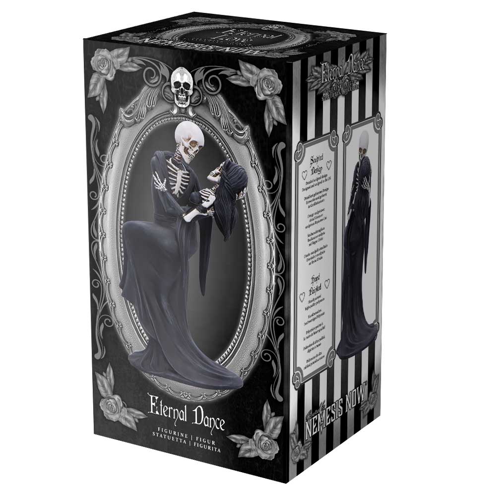 Eternal Dance Skeleton Couple Figurine - 24 cm