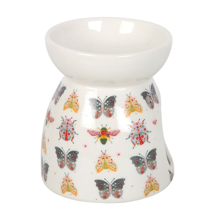 Eleanoras Floral Bug Print Oil Burner and Wax Warmer 