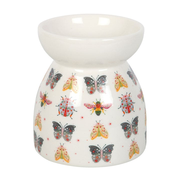Eleanoras Floral Bug Print Oil Burner and Wax Warmer 