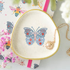 Eleanoras Floral ButterflyTrinket Dish 