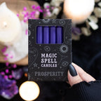 Eleanoras Prosperity Set Of 12 Purple Candles Candles