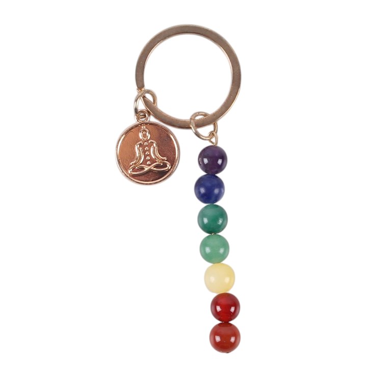 Chakra Flow Beaded Keyring