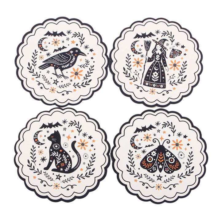 Frightful Folk Coaster Set