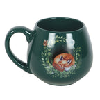 Eleanoras Green Sleeping Fox Rounded Mug 