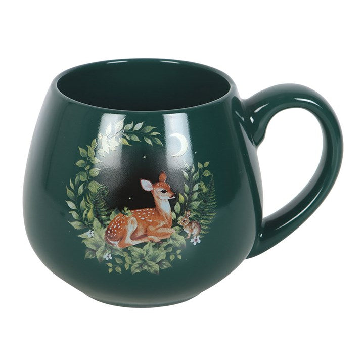 Eleanoras Green Fawn Rounded Mug 