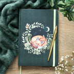 Eleanoras Green Sleeping Fox A5 Notebook 