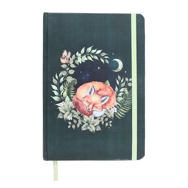 Eleanoras Green Sleeping Fox A5 Notebook 