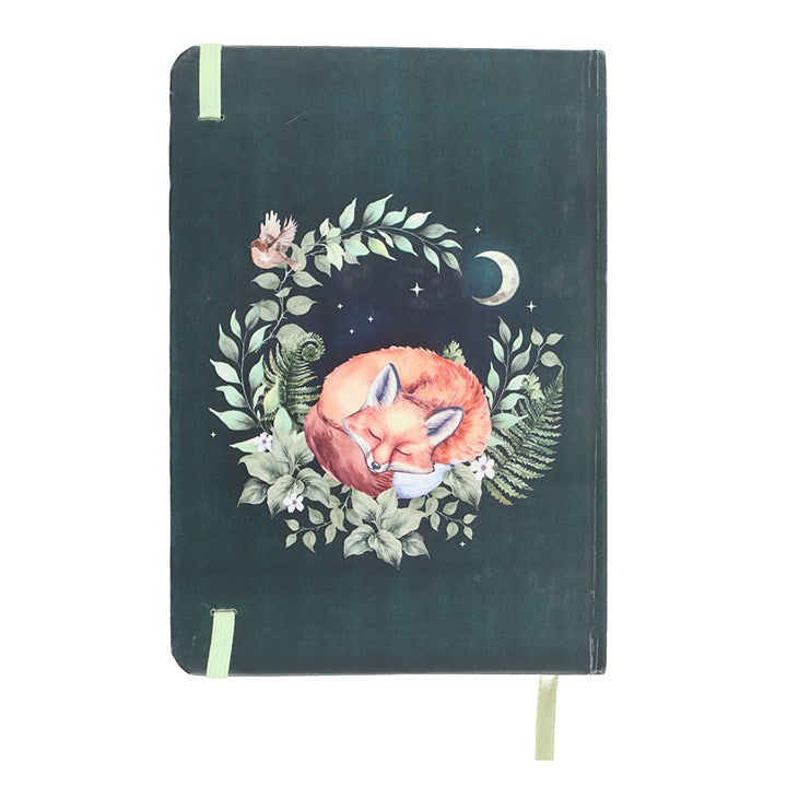 Eleanoras Green Sleeping Fox A5 Notebook 