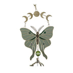 Moonphase Moth Windchime