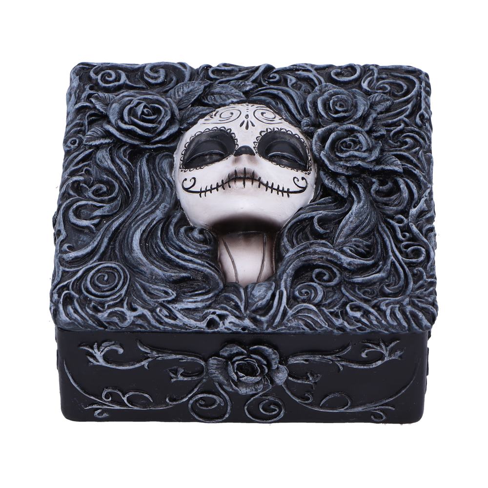 Flor de Muerte Day of the Dead Trinket Box