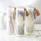 Eleanoras Aphrodite Goddess Tube Candle with Rose Quartz Crystals 