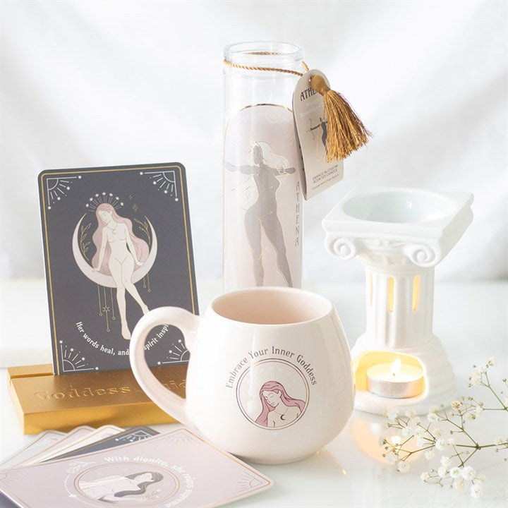 Eleanoras Goddess Energy Affirmation Cards With Wooden Stand Affirmation Cards