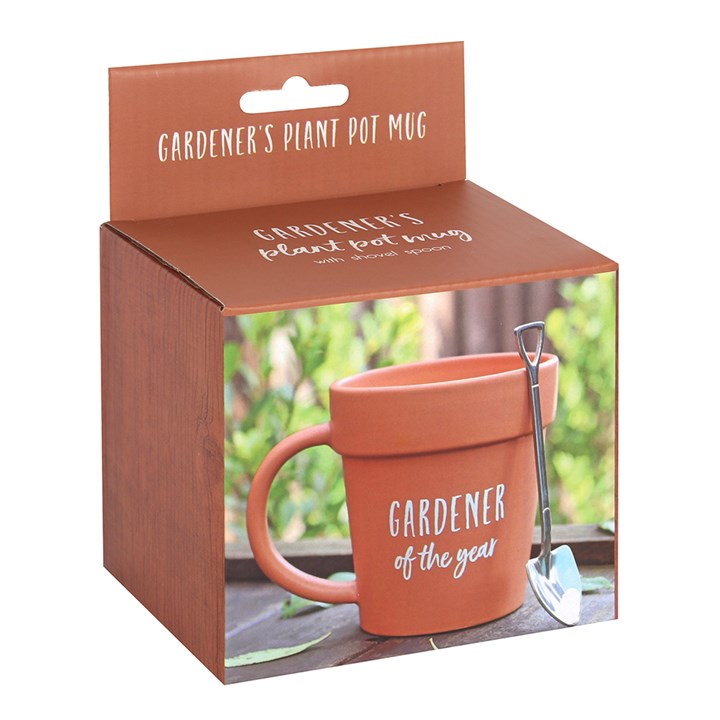 Eleanoras Gardener Of The Year Pot Mug & Shovel Spoon Mugs