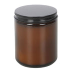 Mystic Moon Amber Glass Candle - Sage & Lavender