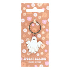 Eleanoras Spooky Season Groovy Ghost Keyring Keyrings
