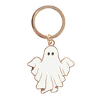 Eleanoras Spooky Season Groovy Ghost Keyring Keyrings