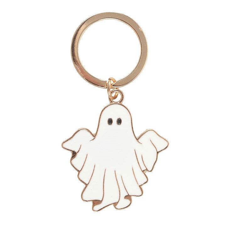 Eleanoras Spooky Season Groovy Ghost Keyring Keyrings