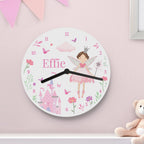 Personalised Fairy Princess Clock For Girls 