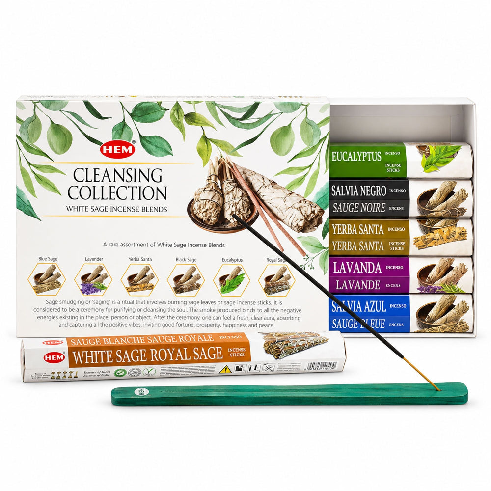 HEM White Sage Incense Collection - 6 Assorted Packs