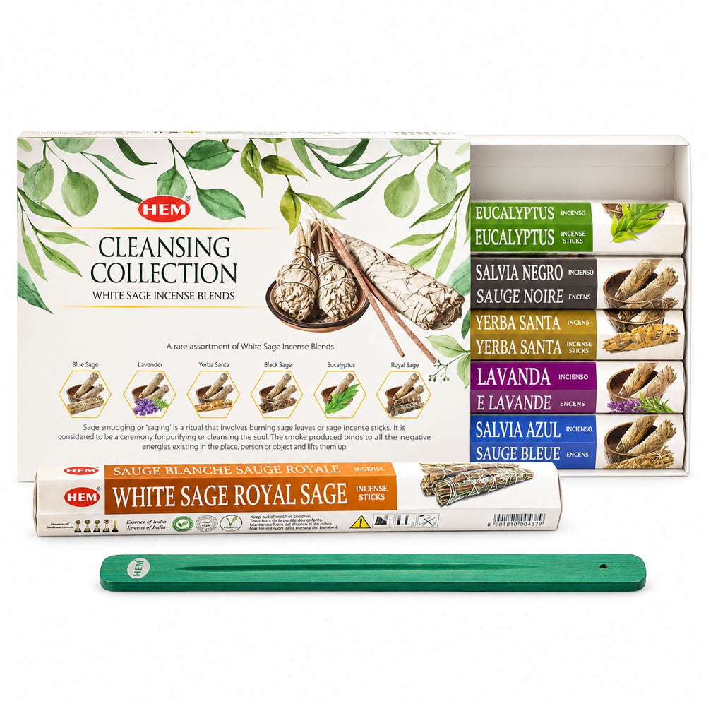 HEM White Sage Incense Collection - 6 Assorted Packs