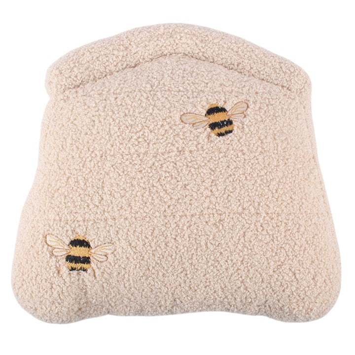 White Beehive Boucle Cushion