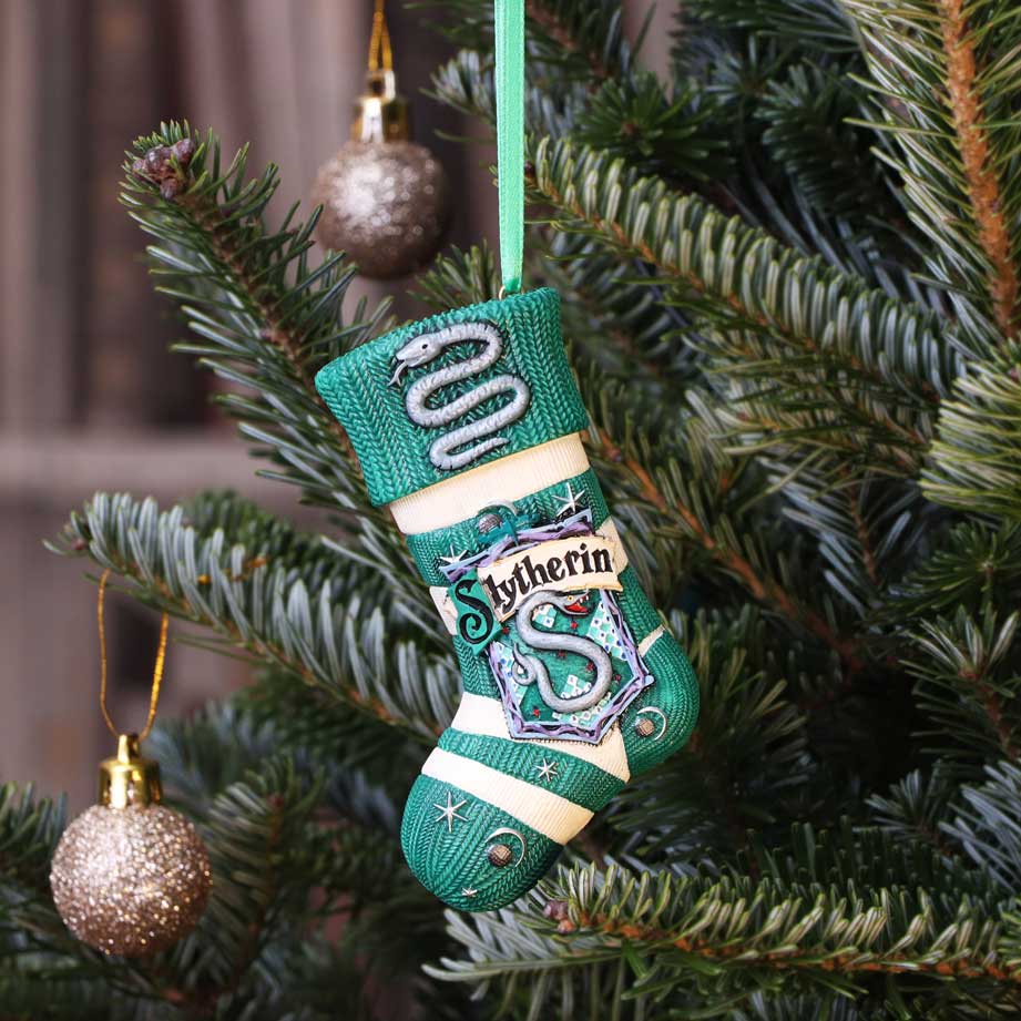 Harry Potter Slytherin Stocking Hanging Christmas Ornament