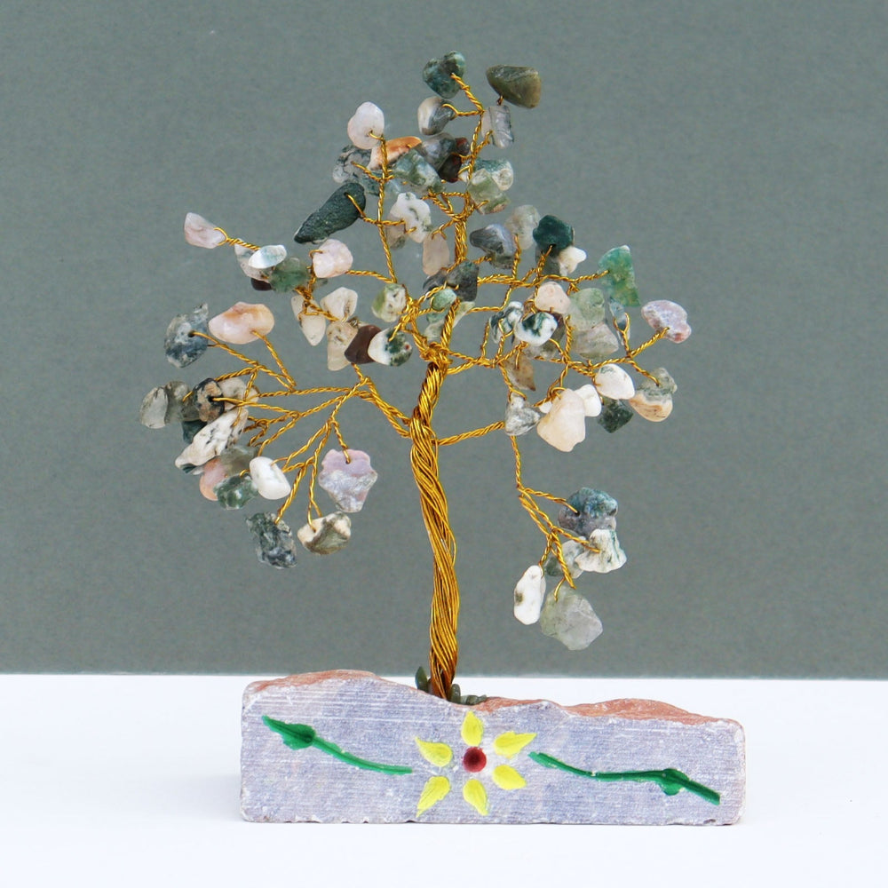Indian Gemstone Tree - Agate  ( 80 stone )