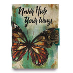 Never Hide Your Wings Deckle-edge Notebook