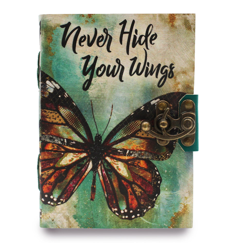 Never Hide Your Wings Deckle-edge Notebook