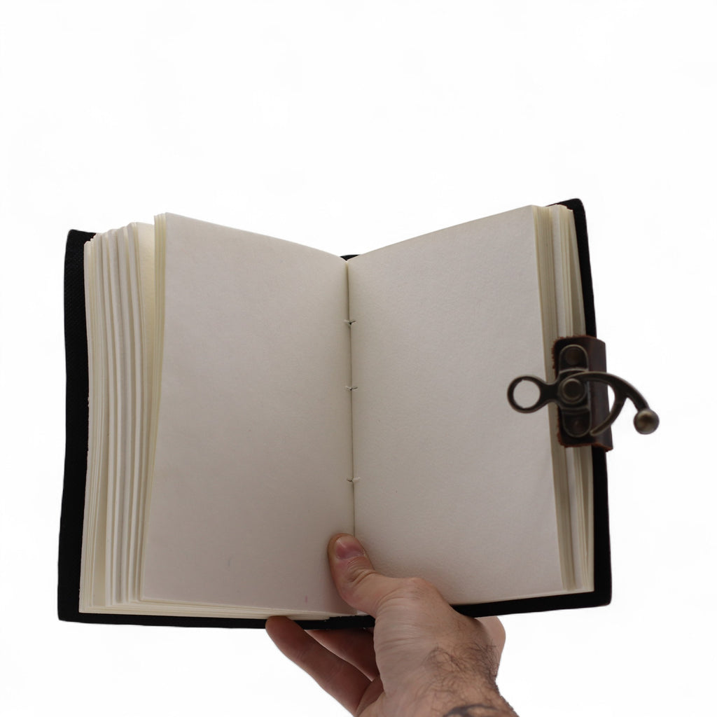 Stop Doom Scrolling Leather Printed Notebook