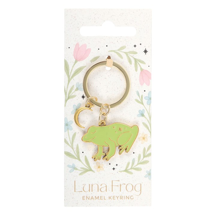 The Luna Frog Enamel Keyring