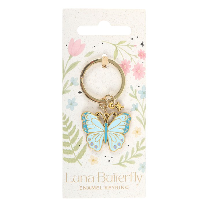 The Luna Butterfly Enamel Keyring