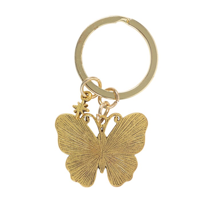 The Luna Butterfly Enamel Keyring