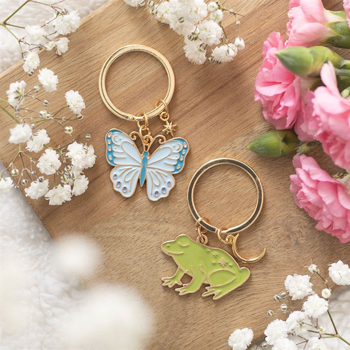 The Luna Butterfly Enamel Keyring
