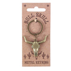 Bull Skull Keyring