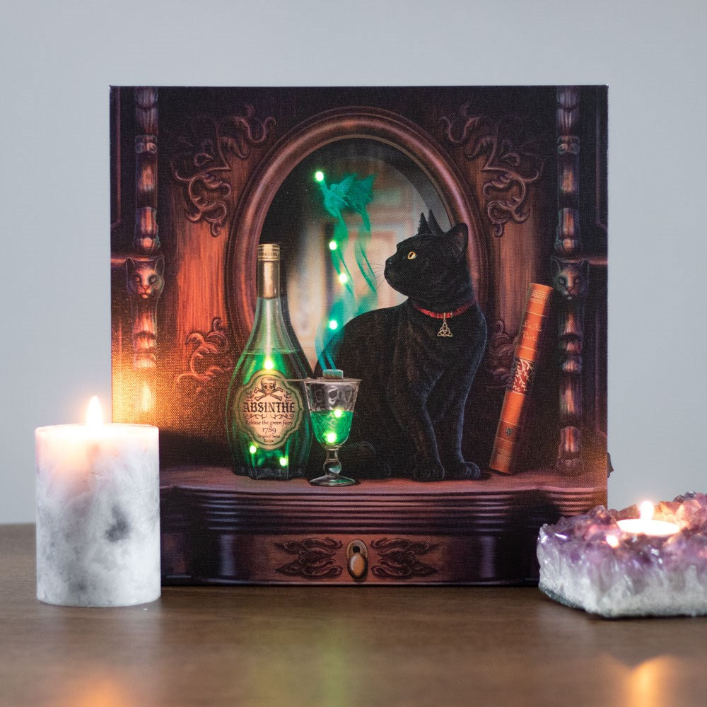 Eleanoras ABSINTHE LIGHT UP CANVAS PLAQUE Canvas Wall Art