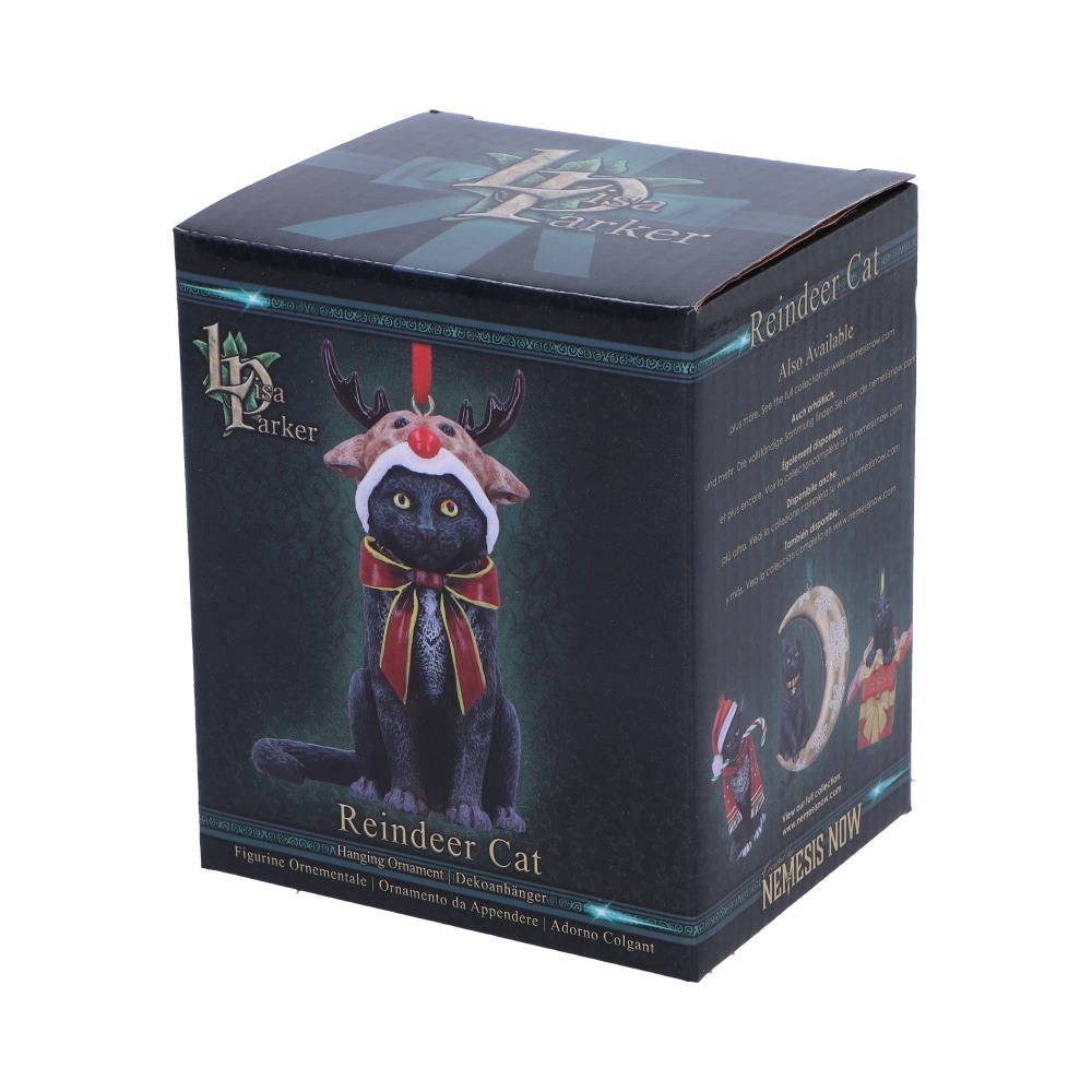 Lisa Parker Reindeer Cat Hanging Ornament – 9cm