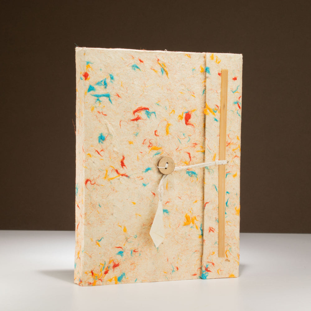 Lokta Mixed Colour Cotton Notebook Large