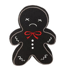 Eleanoras Black Gingerdead Man Boucle Cushion Cushions & Covers