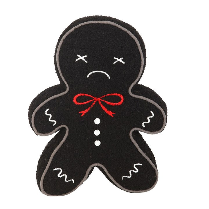 Eleanoras Black Gingerdead Man Boucle Cushion Cushions & Covers