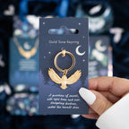 Eleanoras Night Owl Metal Keyring Keyrings